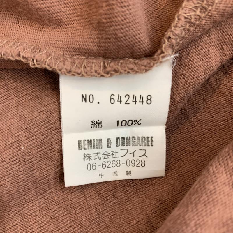 デニムダンガリー DENIM DUNGAREE Tシャツ 半袖 キッズ 半袖Tシャツ 80～85? 説明文参照 茶 / ブラウン /  ボーイズ USED 古着 中古 10021871