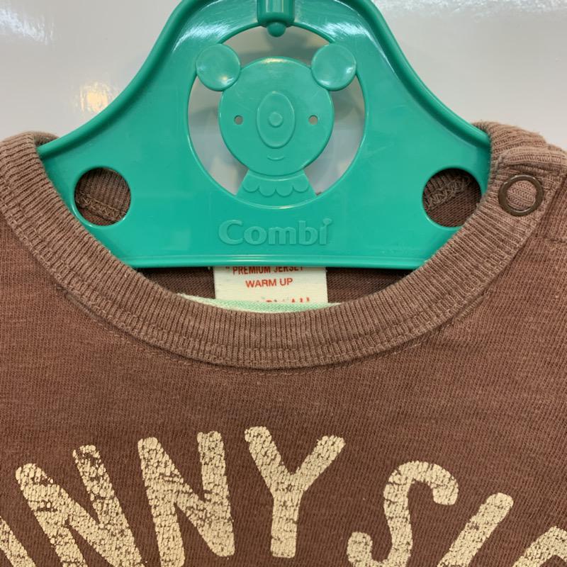 デニムダンガリー DENIM DUNGAREE Tシャツ 半袖 キッズ 半袖Tシャツ 80～85? 説明文参照 茶 / ブラウン /  ボーイズ USED 古着 中古 10021871