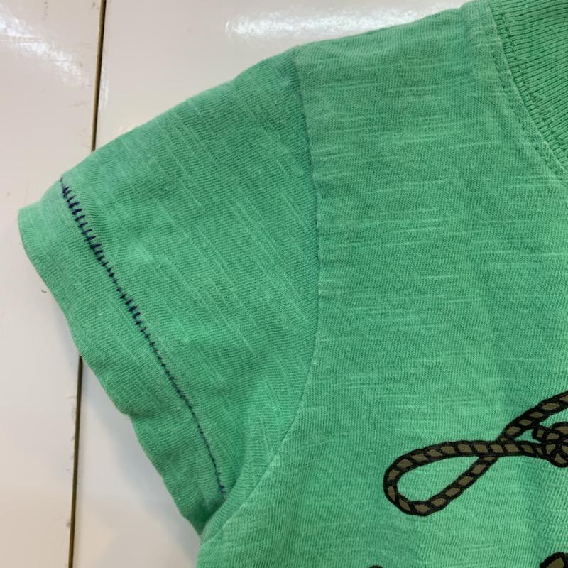 エックスガール X-girl Tシャツ 半袖 キッズ 半袖Tシャツ 80? 12M 緑 / グリーン /  ガールズ USED 古着 中古 10021886
