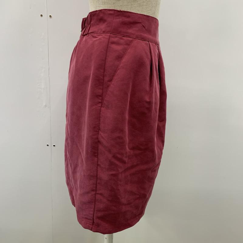 ヘザー Heather スカート ミニスカート スカート 無地 S 無地 えんじ / ワインレッド /  レディース USED 古着 中古 10021966