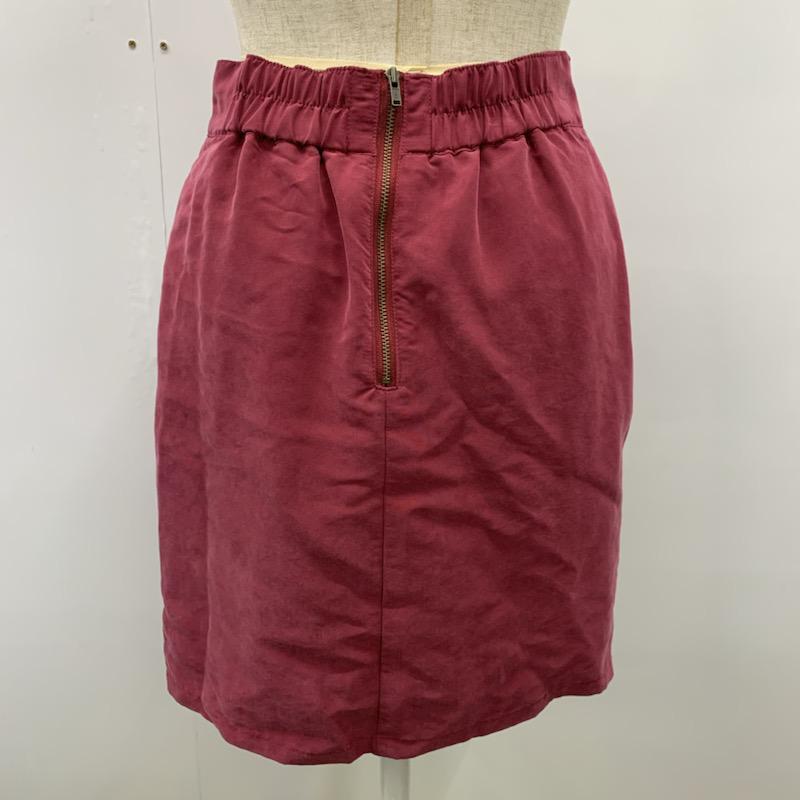 ヘザー Heather スカート ミニスカート スカート 無地 S 無地 えんじ / ワインレッド /  レディース USED 古着 中古 10021966