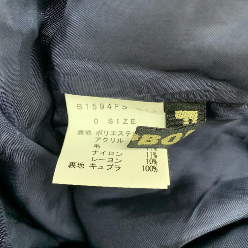 フラボア FRAPBOIS スカート ミニスカート ギャザースカート ボーダー 0 ボーダー柄 黒 / ブラック / X 紫 / パープル /  レディース USED 古着 中古 10022013