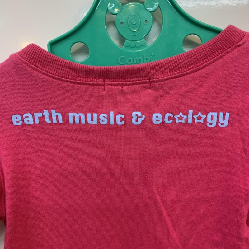 アースミュージックアンドエコロジー earth music&ecology Tシャツ 長袖 キッズ ロンＴ 80? 0 ガールズ USED 古着 中古 10022022