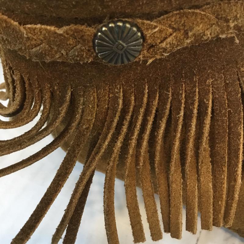ミネトンカ Minnetonka ブーツ ショートブーツ フリンジブーツ 箱無 無地 茶 / ブラウン /  レディース USED 古着 中古 10022071