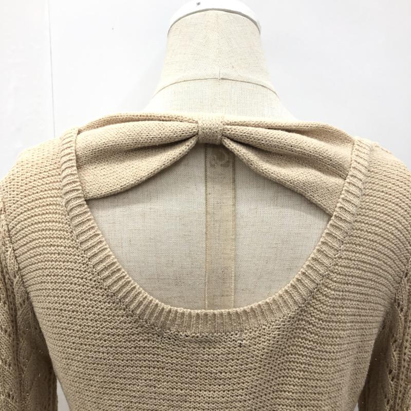 イング INGNI チュニック  セーター ニット M ベージュ / ベージュ /  レディース USED 古着 中古 10022115
