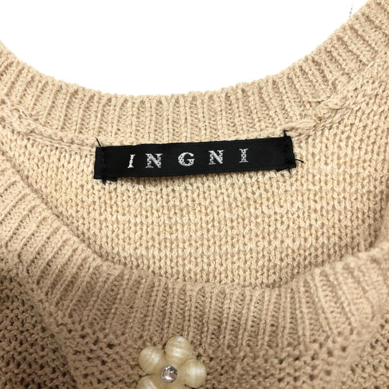 イング INGNI チュニック  セーター ニット M ベージュ / ベージュ /  レディース USED 古着 中古 10022115