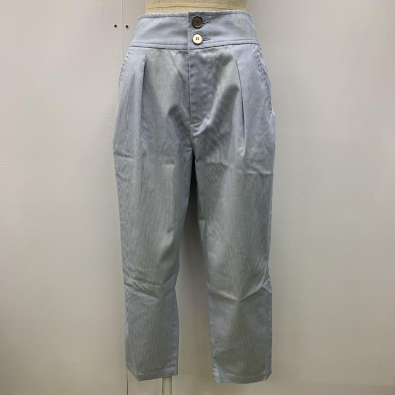 カージュ Khaju ボトムス ボトムス ハイウエスト ストライプ 26 ストライプ 水色 / ライトブルー / X 白 / ホワイト /  レディース USED 古着 中古 10022139