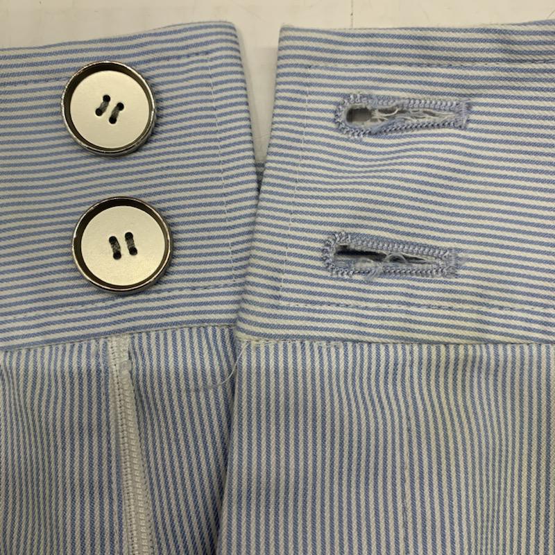 カージュ Khaju ボトムス ボトムス ハイウエスト ストライプ 26 ストライプ 水色 / ライトブルー / X 白 / ホワイト /  レディース USED 古着 中古 10022139