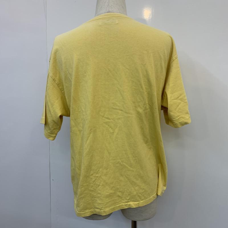 チャオパニック CIAOPANIC Tシャツ 半袖 無地 ロゴ M 無地 X ロゴ、文字 黄 / イエロー /  メンズ USED 古着 中古 10022151