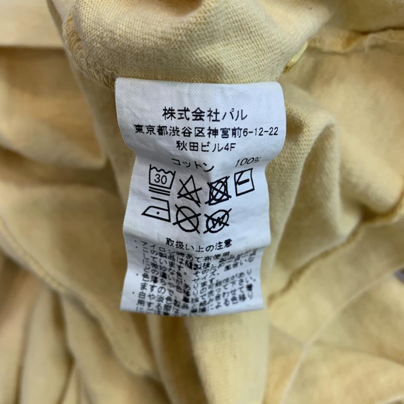 チャオパニック CIAOPANIC Tシャツ 半袖 無地 ロゴ M 無地 X ロゴ、文字 黄 / イエロー /  メンズ USED 古着 中古 10022151