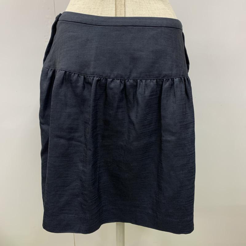 チノス CHINOS スカート ひざ丈スカート フレアスカート 無地 38 無地 紺 / ネイビー /  レディース USED 古着 中古 10022244