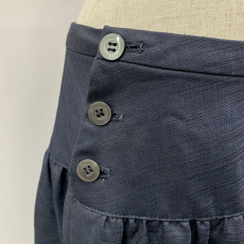 チノス CHINOS スカート ひざ丈スカート フレアスカート 無地 38 無地 紺 / ネイビー /  レディース USED 古着 中古 10022244