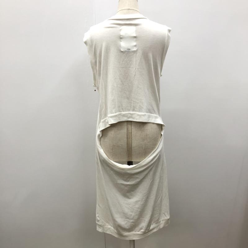 オキラク OKIRAKU ワンピース  ワンピース ノースリーブ FREE 無地 白 / ホワイト /  レディース USED 古着 中古 10022332