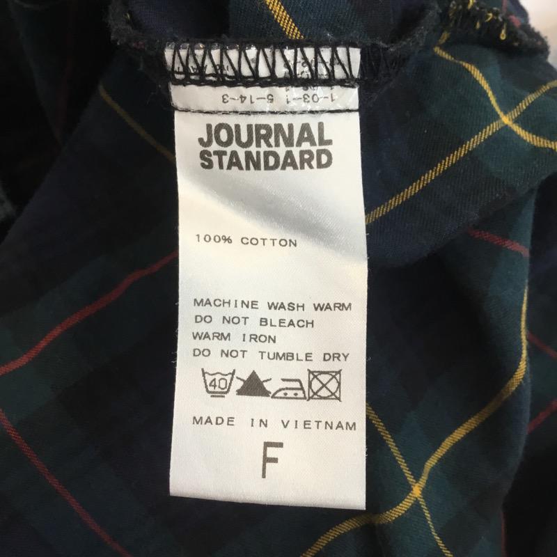 ジャーナルスタンダード JOURNAL STANDARD シャツ、ブラウス  チェックシャツ FREE チェック 緑 / グリーン /  メンズ USED 古着 中古 10022355