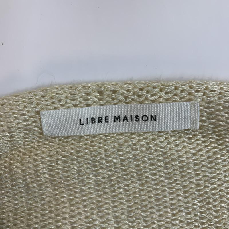 リーブルメゾン LIBRE MAISON ニット、セーター 七分袖 無地 FREE 無地 ベージュ / ベージュ /  レディース USED 古着 中古 10022423