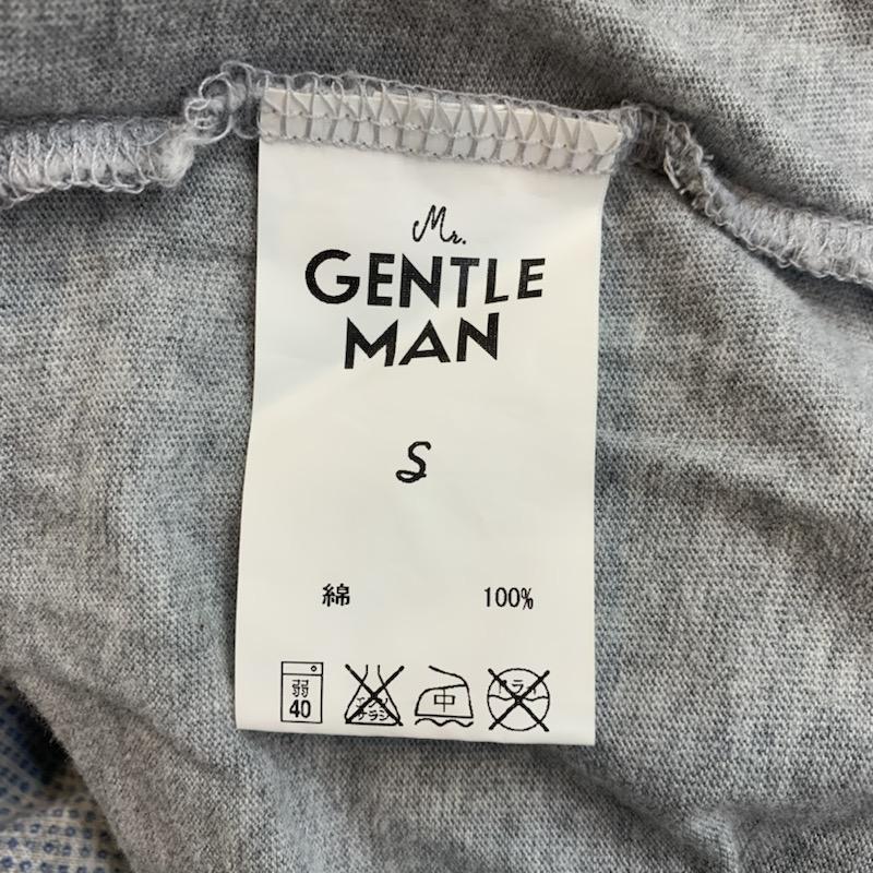ミスタージェントルマン MR.GENTLEMAN Tシャツ 半袖 無地 ロゴ プリント S 無地 X ロゴ、文字 X プリント 灰 / グレー / X 青 / ブルー /  メンズ USED 古着 中古 10022436