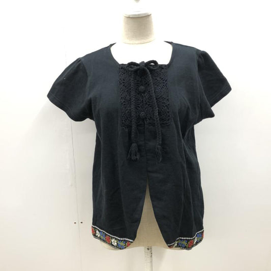ビームスボーイ BEAMS BOY カーディガン  カーディガン 無地 黒 / ブラック /  レディース USED 古着 中古 10022498