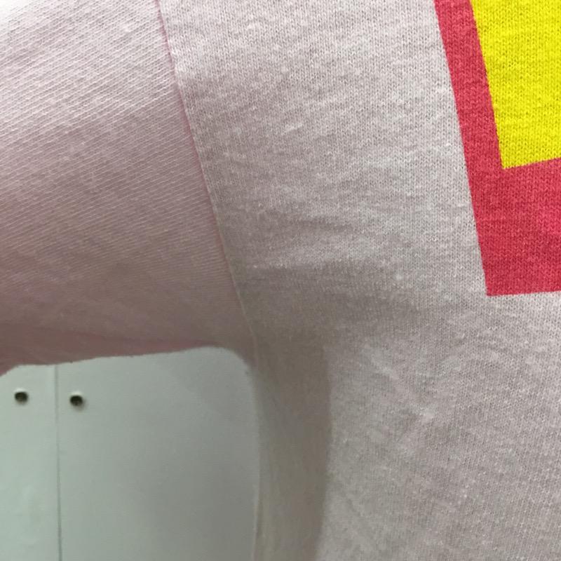 エクストララージ XLARGE Tシャツ 半袖 無地 ロゴ S 無地 X ロゴ、文字 桃 / ピンク / X 黄 / イエロー /  メンズ USED 古着 中古 10022522