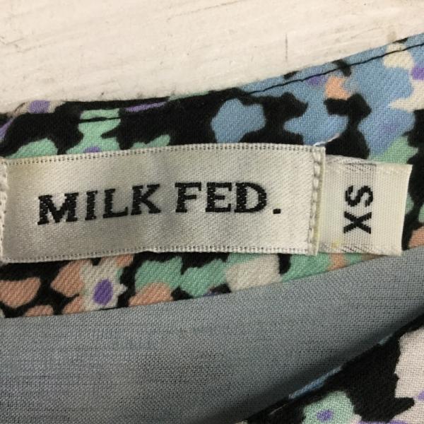 ミルクフェド MILKFED. ワンピース  ワンピース 五分袖 XS 花柄 レディース USED 古着 中古 10022539