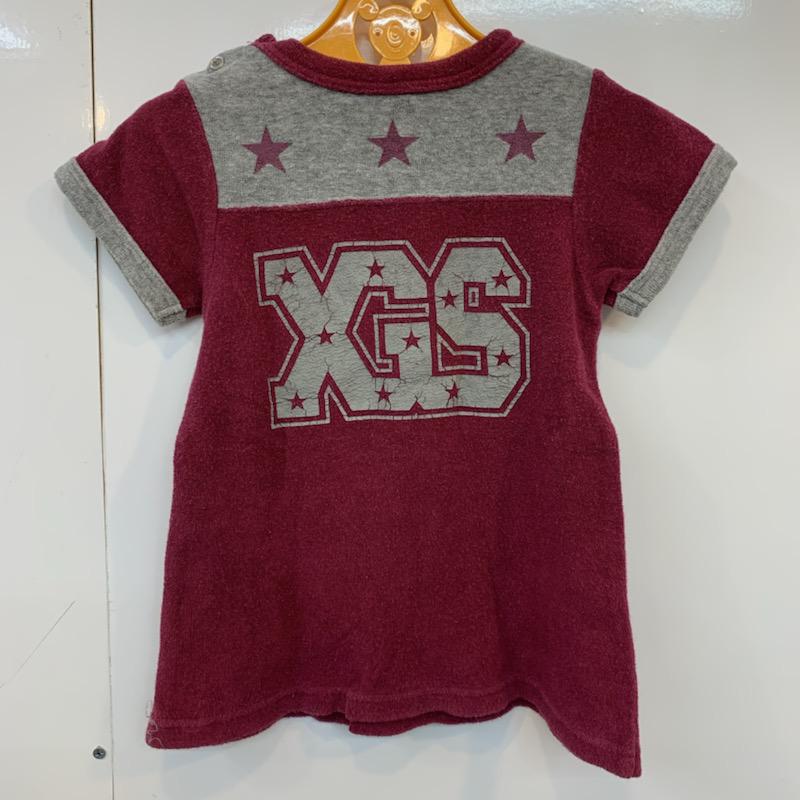 エックスガール X-girl チュニック 半袖 キッズ 12M（80?） 12M 無地 ガールズ USED 古着 中古 10022557