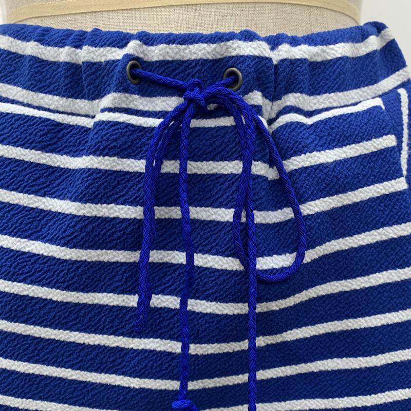 アズールバイマウジー AZUL BY MOUSSY スカート ひざ丈スカート タイトスカート ボーダー タグ付き S ボーダー柄 青 / ブルー / X 白 / ホワイト /  レディース USED 古着 中古 10022563