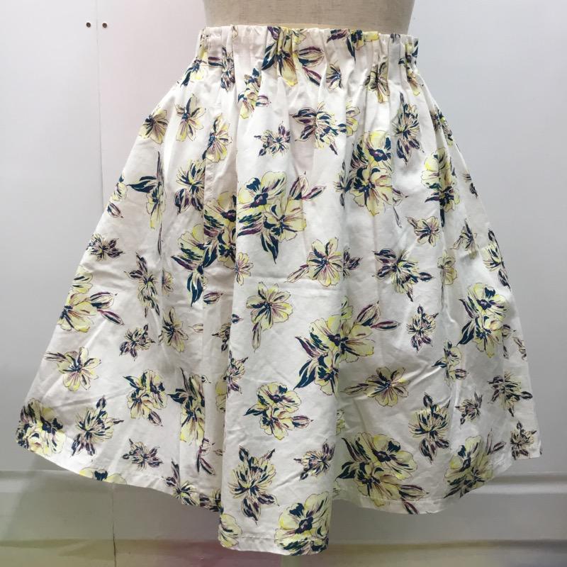 ローリーズファーム LOWRYS FARM スカート  スカート 花柄 FREE 花柄 白 / ホワイト /  レディース USED 古着 中古 10022579