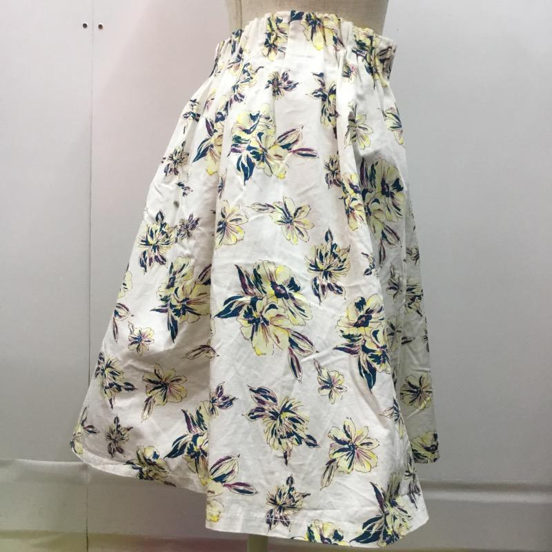 ローリーズファーム LOWRYS FARM スカート  スカート 花柄 FREE 花柄 白 / ホワイト /  レディース USED 古着 中古 10022579