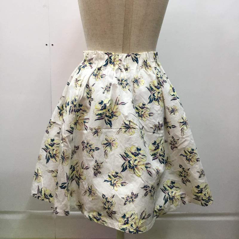 ローリーズファーム LOWRYS FARM スカート  スカート 花柄 FREE 花柄 白 / ホワイト /  レディース USED 古着 中古 10022579