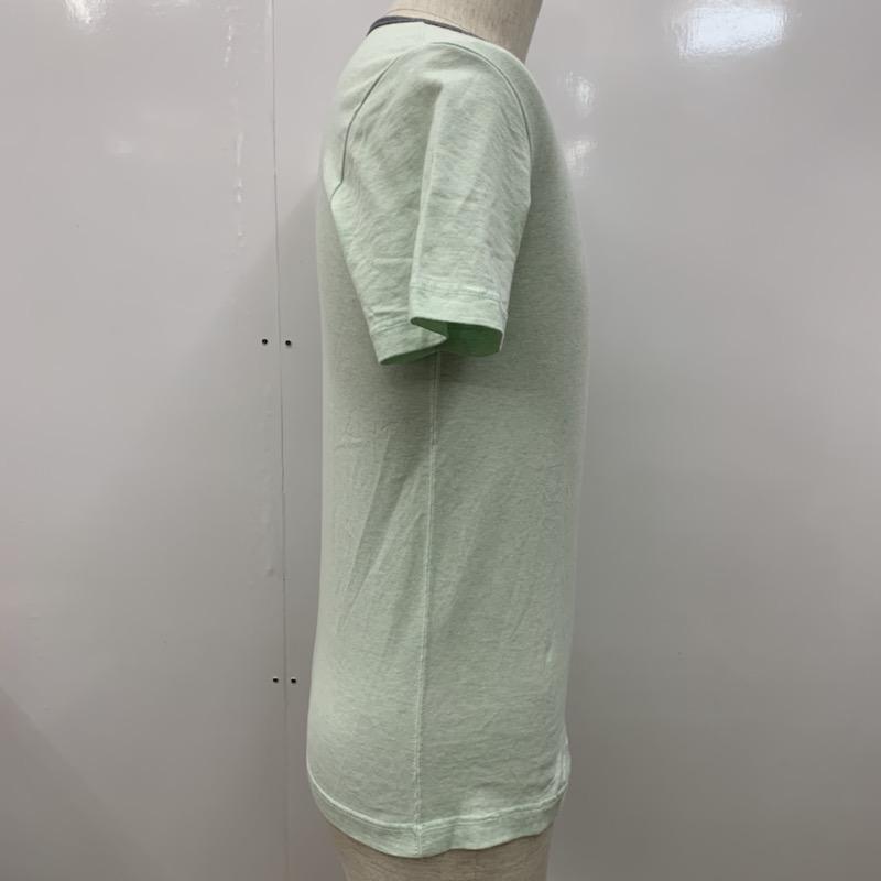 ビームス BEAMS Tシャツ 半袖 無地 ワンポイント S 無地 X ワンポイント 薄緑 / ライトグリーン /  メンズ USED 古着 中古 10022763