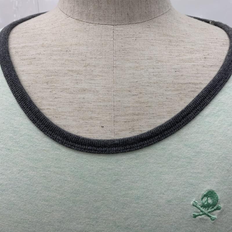 ビームス BEAMS Tシャツ 半袖 無地 ワンポイント S 無地 X ワンポイント 薄緑 / ライトグリーン /  メンズ USED 古着 中古 10022763