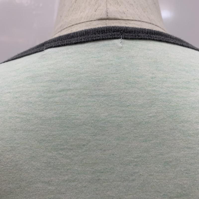 ビームス BEAMS Tシャツ 半袖 無地 ワンポイント S 無地 X ワンポイント 薄緑 / ライトグリーン /  メンズ USED 古着 中古 10022763