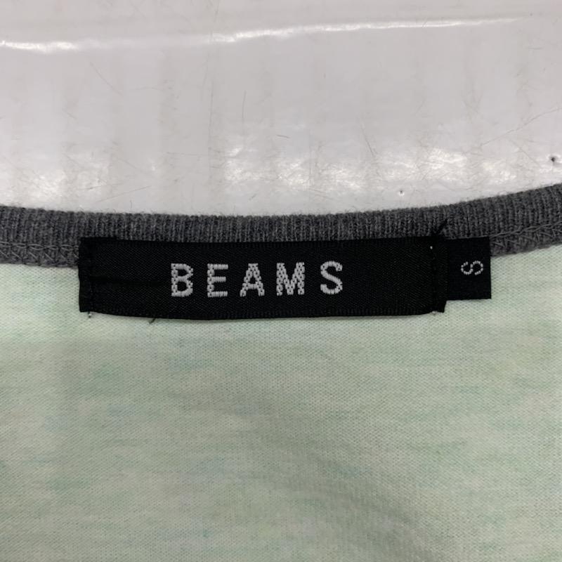 ビームス BEAMS Tシャツ 半袖 無地 ワンポイント S 無地 X ワンポイント 薄緑 / ライトグリーン /  メンズ USED 古着 中古 10022763