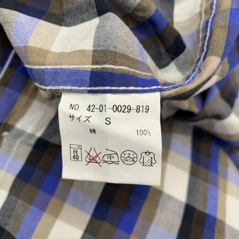 ビームス ハート BEAMS HEART シャツ、ブラウス  半袖シャツ チェック S チェック メンズ USED 古着 中古 10022790