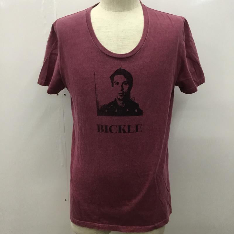 マージン Magine Tシャツ 半袖 無地 ロゴ 48 無地 えんじ / ワインレッド /  メンズ USED 古着 中古 10022805