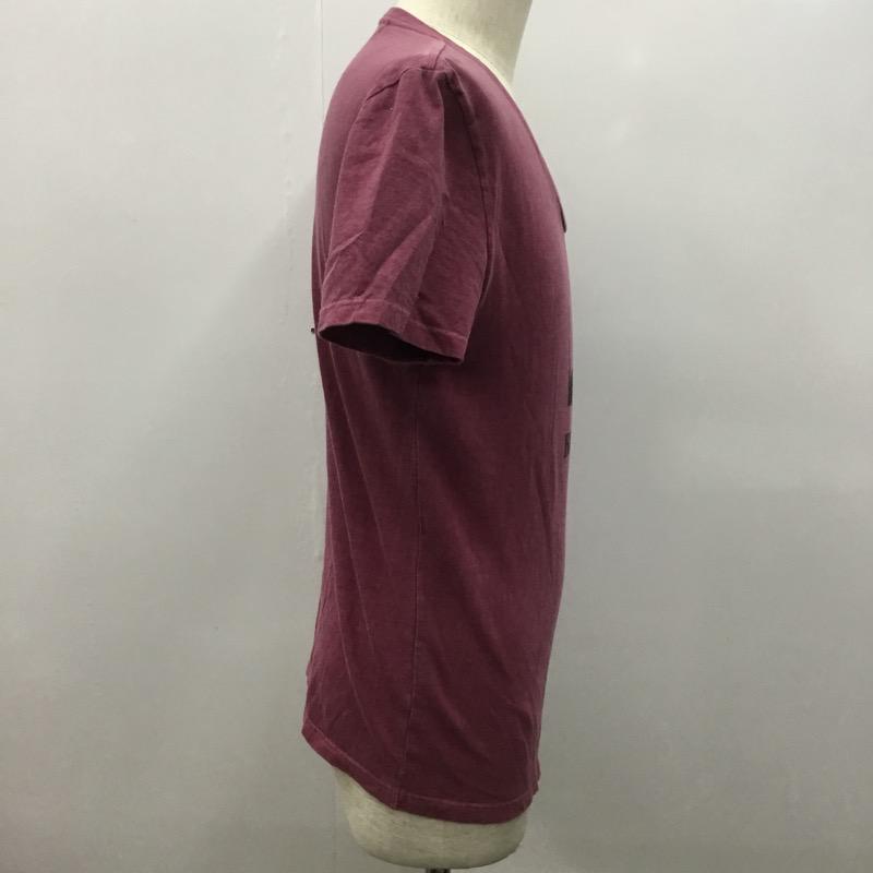 マージン Magine Tシャツ 半袖 無地 ロゴ 48 無地 えんじ / ワインレッド /  メンズ USED 古着 中古 10022805