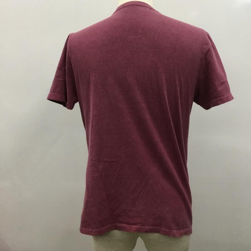 マージン Magine Tシャツ 半袖 無地 ロゴ 48 無地 えんじ / ワインレッド /  メンズ USED 古着 中古 10022805