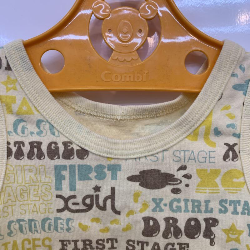 エックスガール X-girl Tシャツ 半袖 タンクトップ ロゴ SIZE:2T 90cm ロゴ、文字 茶 / ブラウン / X 黄 / イエロー / X 水色 / ライトブルー /  ボーイズ USED 古着 中古 10022832