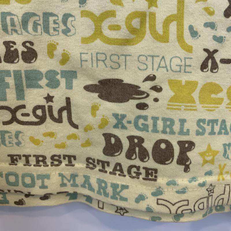 エックスガール X-girl Tシャツ 半袖 タンクトップ ロゴ SIZE:2T 90cm ロゴ、文字 茶 / ブラウン / X 黄 / イエロー / X 水色 / ライトブルー /  ボーイズ USED 古着 中古 10022832