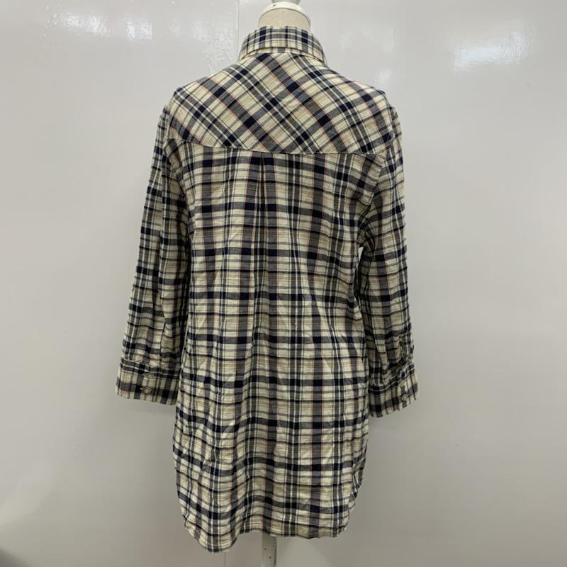 ナチュラルビューティーベーシック NATURAL BEAUTY BASIC シャツ、ブラウス  長袖シャツ チェック S チェック レディース USED 古着 中古 10022884