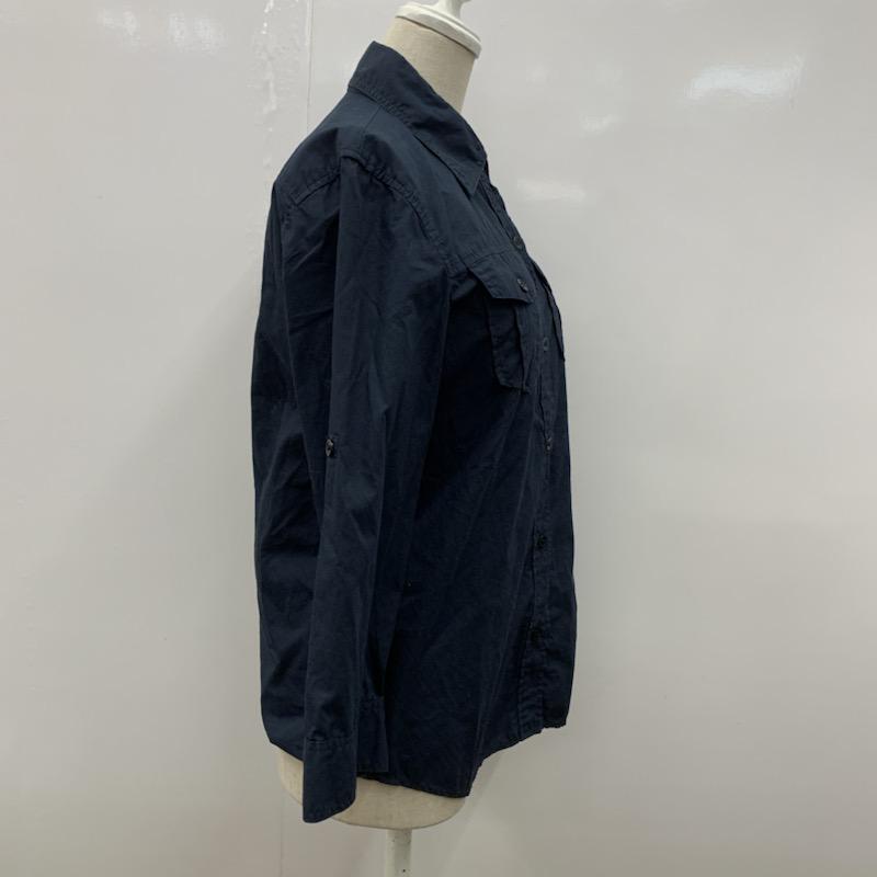 アイアイエムケー IIMK シャツ、ブラウス  ミリタリーシャツ 38 無地 紺 / ネイビー / navy レディース USED 古着 中古 10023781