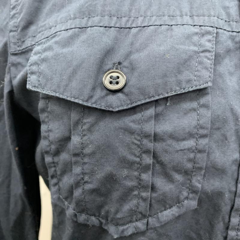 アイアイエムケー IIMK シャツ、ブラウス  ミリタリーシャツ 38 無地 紺 / ネイビー / navy レディース USED 古着 中古 10023781