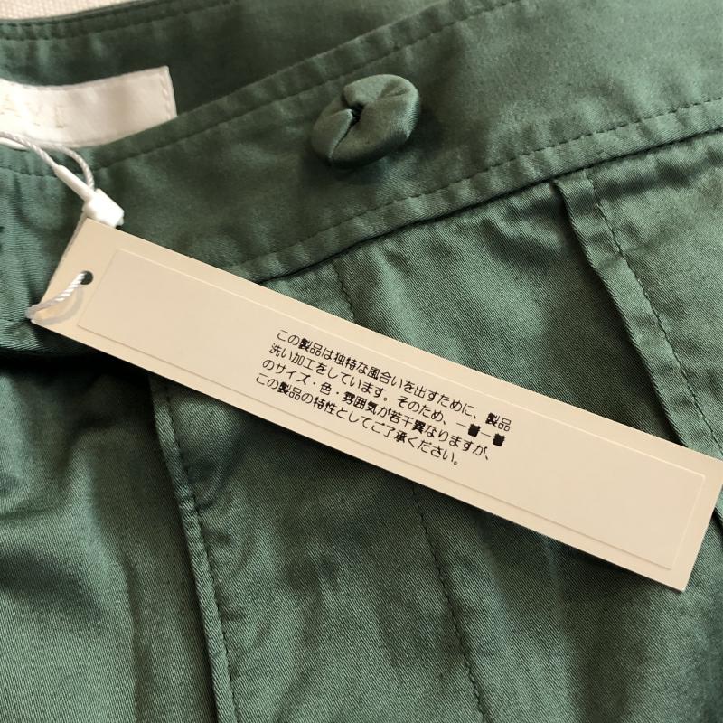 アナイ ANAYI パンツ ショートパンツ ハーフパンツ　ロールアップ　センタープレス　ワーク 38 無地 緑 / グリーン / green X カーキ / カーキ / khaki レディース USED 古着 中古 10029099