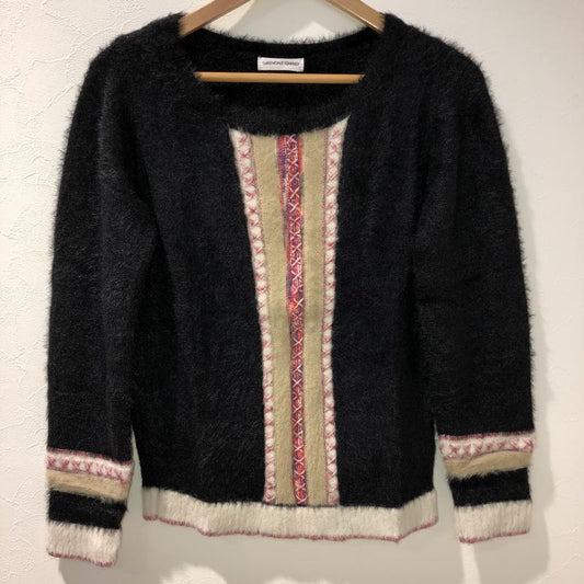 グリーンデイル ガーネット GREENDALE GARNET ニット、セーター 長袖 L 無地 X  黒 / ブラック / black X 白 / ホワイト / white X ベージュ / ベージュ / beige X 桃 / ピンク / pink X 橙 / オレンジ / orange X 紫 / パープル / purple レディース USED 古着 中古 10029119