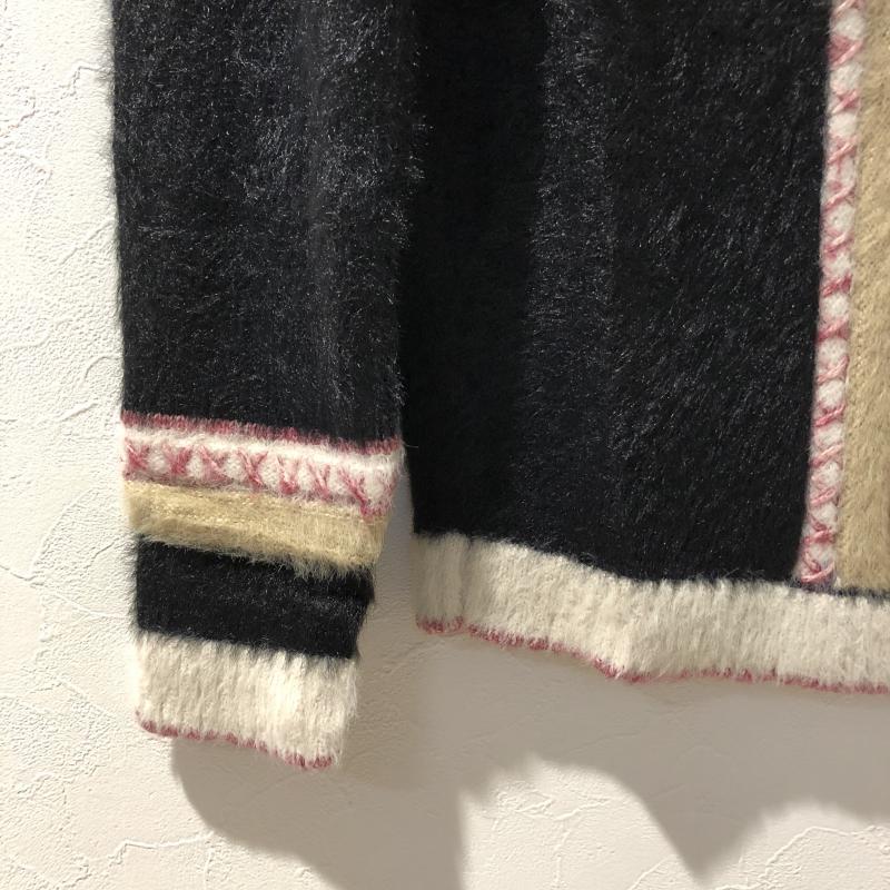 グリーンデイル ガーネット GREENDALE GARNET ニット、セーター 長袖 L 無地 X  黒 / ブラック / black X 白 / ホワイト / white X ベージュ / ベージュ / beige X 桃 / ピンク / pink X 橙 / オレンジ / orange X 紫 / パープル / purple レディース USED 古着 中古 10029119