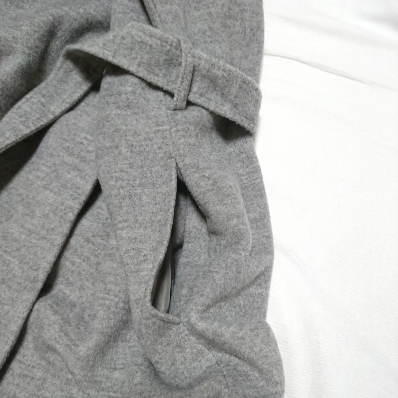 ソコラ socolla コート コート一般 1 無地 灰 / グレー / gray レディース USED 古着 中古 10031065