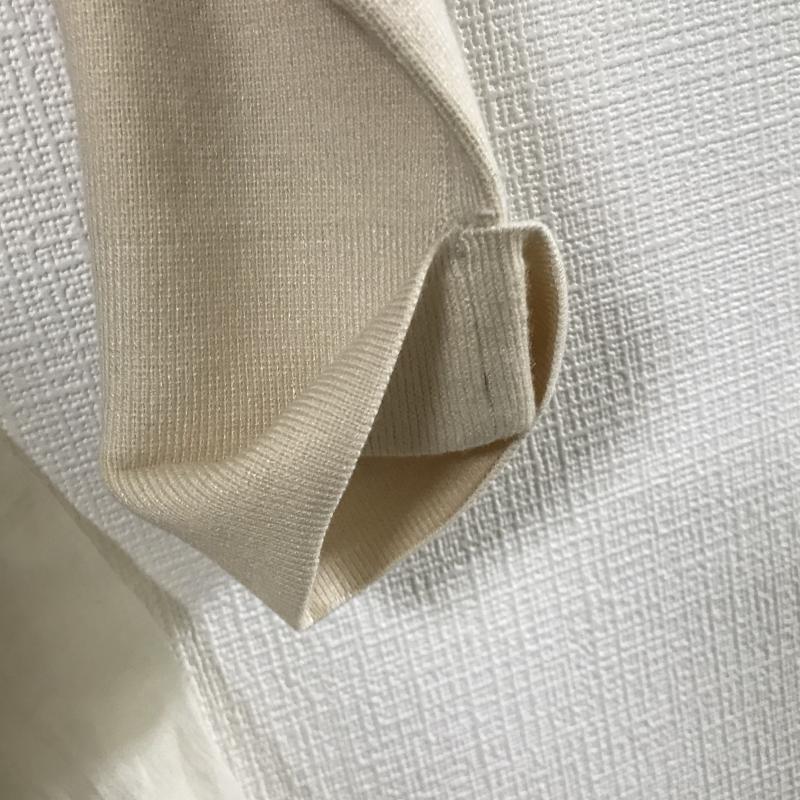 エンリエリ enrieri ニット、セーター 七分袖 サイド素材切り替え 38 無地 ベージュ / ベージュ / beige レディース USED 古着 中古 10031493