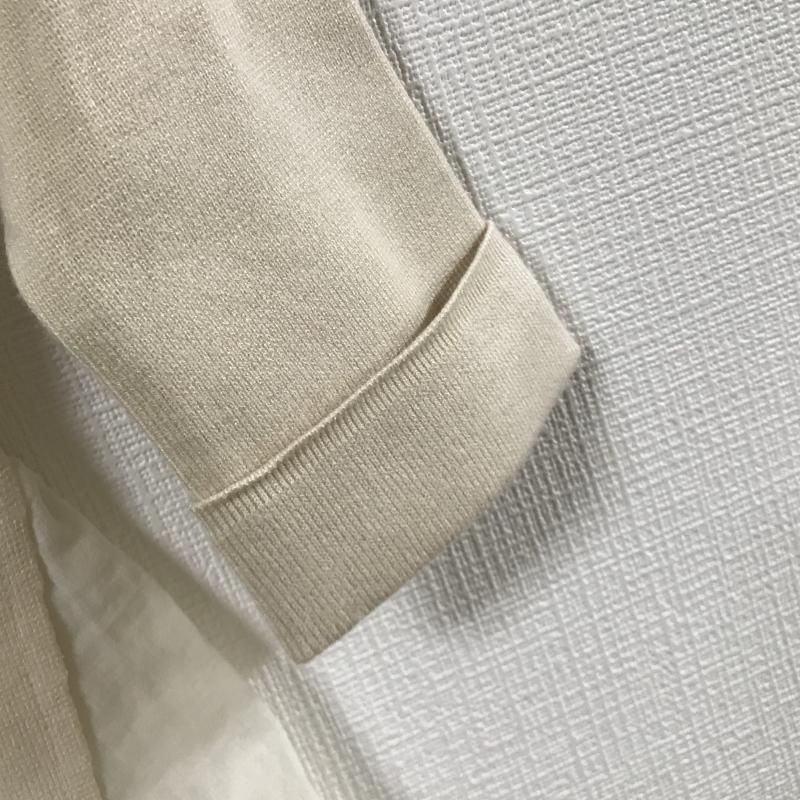 エンリエリ enrieri ニット、セーター 七分袖 サイド素材切り替え 38 無地 ベージュ / ベージュ / beige レディース USED 古着 中古 10031493