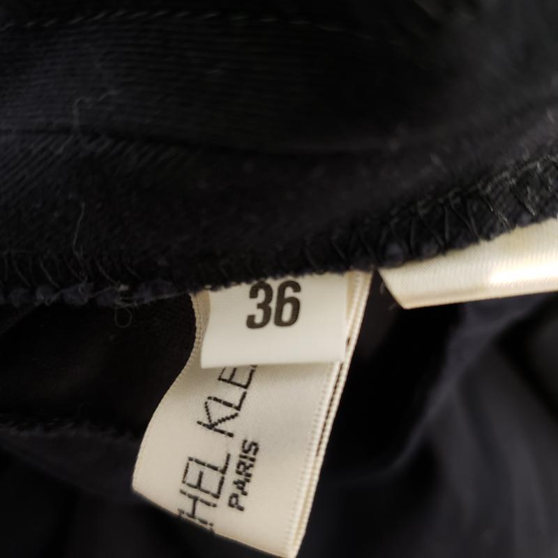 MKミッシェルクラン MK MICHEL KLEIN スカート ひざ丈スカート 36 無地 黒 / ブラック / black レディース USED 古着 中古 10031537