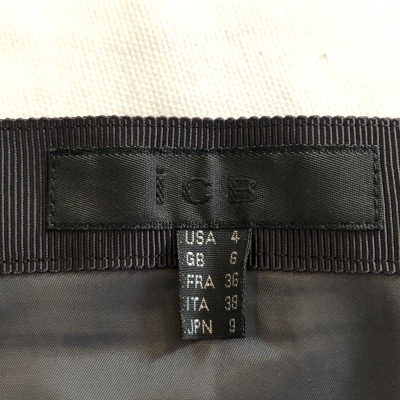 アイシービー ICB スカート ひざ丈スカート フリル　タイトスカート 4 無地 灰 / グレー / gray レディース USED 古着 中古 10033318