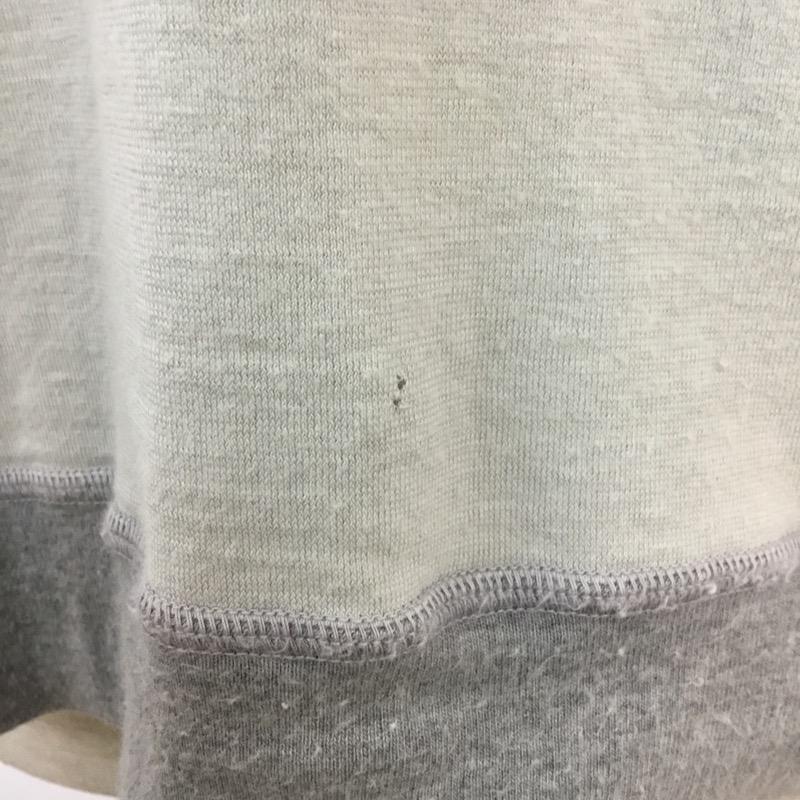 クオドロ quadro カットソー 半袖 2 無地 灰 / グレー / gray X ベージュ / ベージュ / beige メンズ USED 古着 中古 10038702